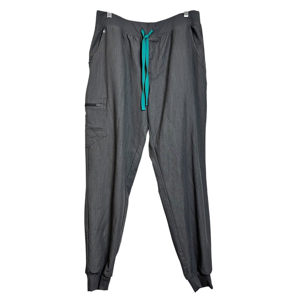 FIGS Grey Jogger Scrub Pants Technical Collection Activewear XLT - Picture 2 of 10